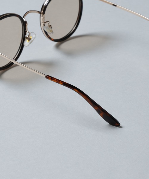 NANO universe（ナノユニバース）の「アイウェア/ボストン型 コンビネーションメタルフレーム（サングラス・メンズ・ブルー/ブラウン・FREE）」の7枚目の写真