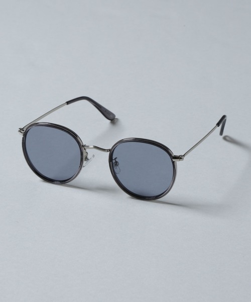 NANO universe（ナノユニバース）の「アイウェア/ボストン型 コンビネーションメタルフレーム（サングラス・メンズ・ブルー/ブラウン・FREE）」の8枚目の写真