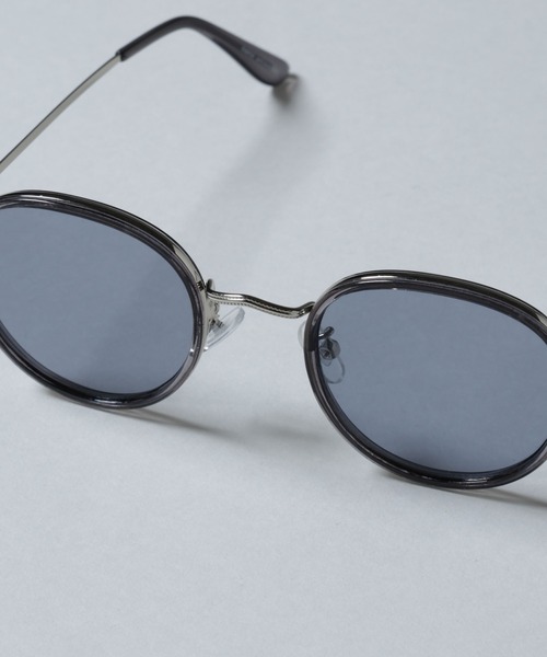 NANO universe（ナノユニバース）の「アイウェア/ボストン型 コンビネーションメタルフレーム（サングラス・メンズ・ブルー/ブラウン・FREE）」の12枚目の写真