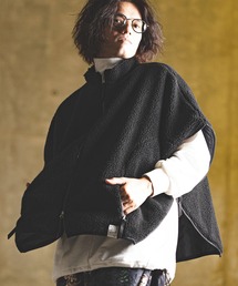 GLIMCLAP（グリムクラップ）の「mcg3548- Zipper design teddy fleece vest ベスト（ベスト）」