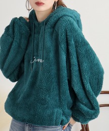 Double face boa half ZIP pullover hoodie / ダブルフェイス ボアハーフZIPプルオーバーパーカー unisex
