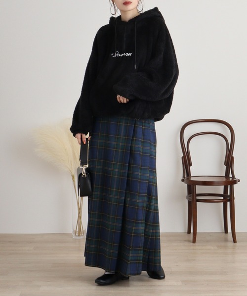 FUNALIVE（ファンアライブ）の「Double face boa half ZIP pullover hoodie / ダブルフェイス ボアハーフZIPプルオーバーパーカー unisex（パーカー・メンズ・グレー/ブラック/ブルーグリーン/ホワイト・M/L）」の16枚目の写真