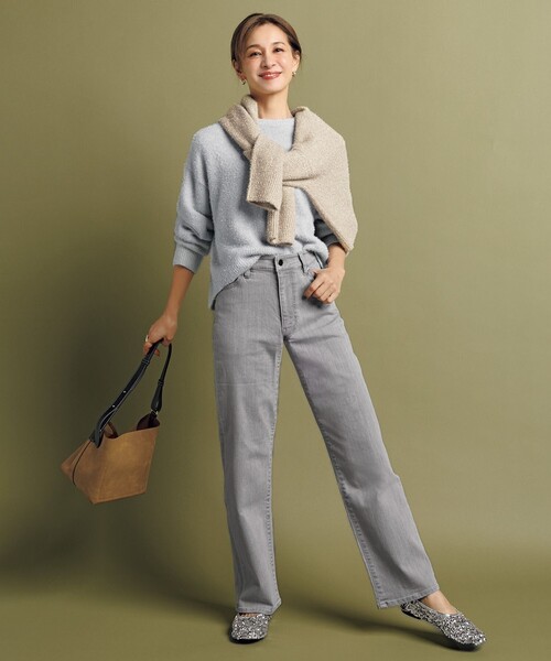 UNFILO(アンフィーロ)の「ラメシャギー ニット(ニット/セーター・レディース・ブラック系/ライトグレー系/ベージュ系/ふじ色系・MEDIUM/SMALL)」の22枚目の写真