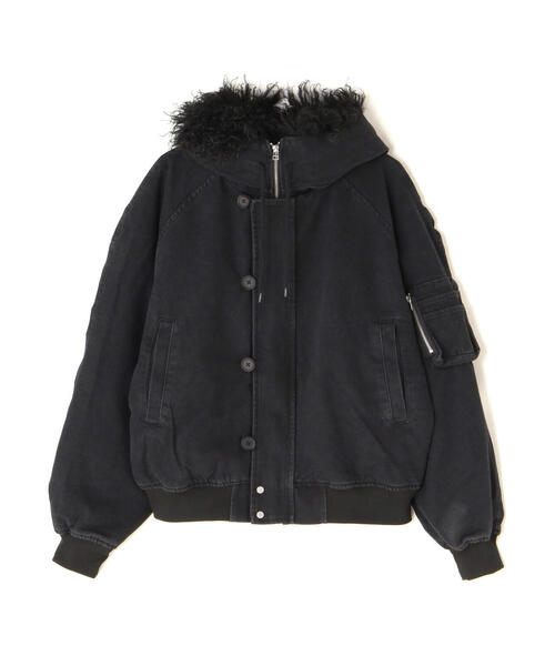 DANKE SCHON(ダンケシェーン)の「Dankeschon/ダンケシェーン/DENIM N2B(ミリタリージャケット・メンズ・ブラック・M/L)」の1枚目の写真