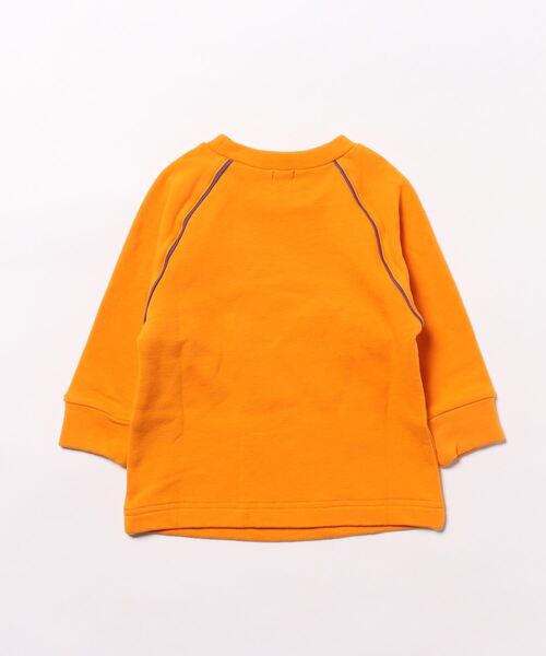 HAKKA BABY（ハッカベビー）の「[ベビー]恐竜アップリケ裏毛トレーナー（Tシャツ/カットソー・キッズ・オレンジ/ブルー・80ｃｍ/90cm）」の3枚目の写真