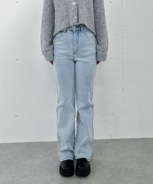 archives（アルシーヴ）の「タイトフレアデニム（デニムパンツ・レディース・グレー/ブルー・SMALL/MEDIUM）」の22枚目の写真