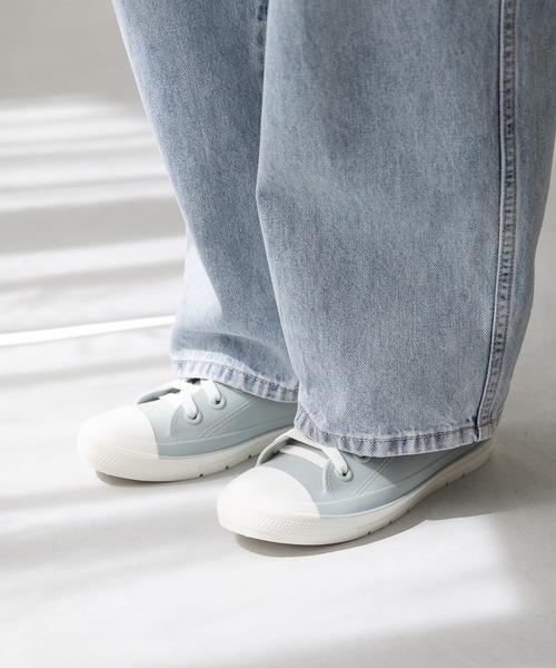 moz(モズ)の「moz モズ ハイカット レイン スニーカー(レインシューズ・レディース・グレー/サックスブルー/ブラック×ホワイト/ベージュ・S/M/L/LL)」の17枚目の写真