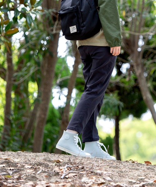 moz(モズ)の「moz モズ ハイカット レイン スニーカー(レインシューズ・レディース・グレー/サックスブルー/ブラック×ホワイト/ベージュ・S/M/L/LL)」の21枚目の写真