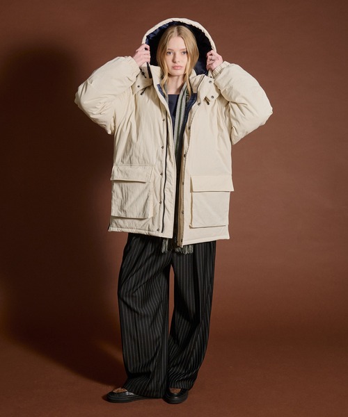 セール】BICOLOR PADDING MOUNTAIN JACKET / バイカラー