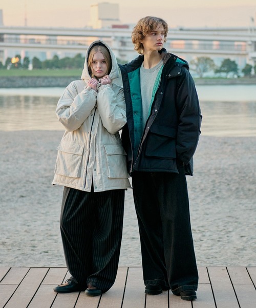 セール】BICOLOR PADDING MOUNTAIN JACKET / バイカラー