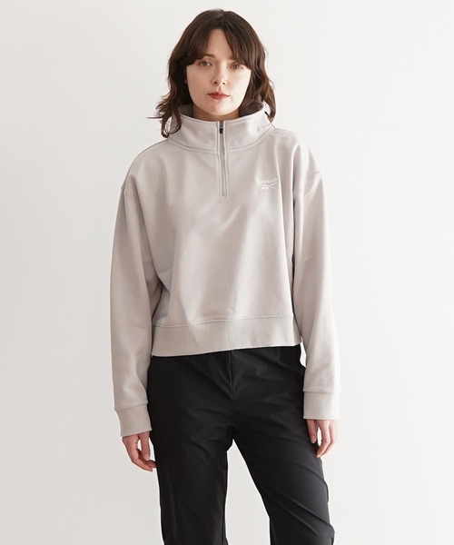 PR01.(ピーアールワン)の「Reebok ハーフジップスウェットトップス(スウェット・レディース・グレー系その他/トップグレー/ダークグリーン/ホワイト/ライトグレー・X-LARGE/LARGE/MEDIUM/SMALL)」の4枚目の写真
