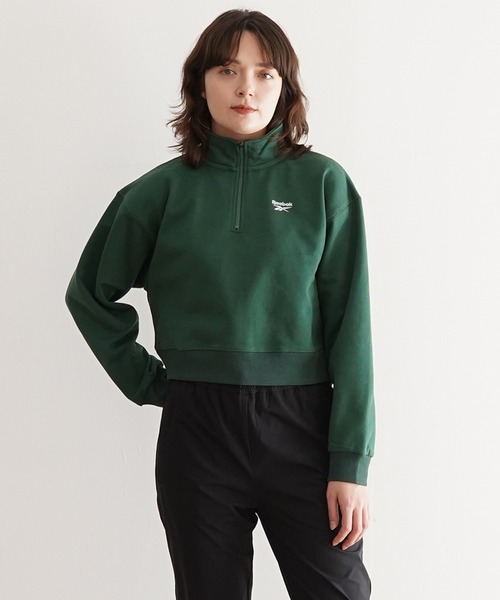 PR01.(ピーアールワン)の「Reebok ハーフジップスウェットトップス(スウェット・レディース・グレー系その他/トップグレー/ダークグリーン/ホワイト/ライトグレー・X-LARGE/LARGE/MEDIUM/SMALL)」の5枚目の写真