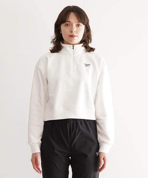 PR01.(ピーアールワン)の「Reebok ハーフジップスウェットトップス(スウェット・レディース・グレー系その他/トップグレー/ダークグリーン/ホワイト/ライトグレー・X-LARGE/LARGE/MEDIUM/SMALL)」の7枚目の写真