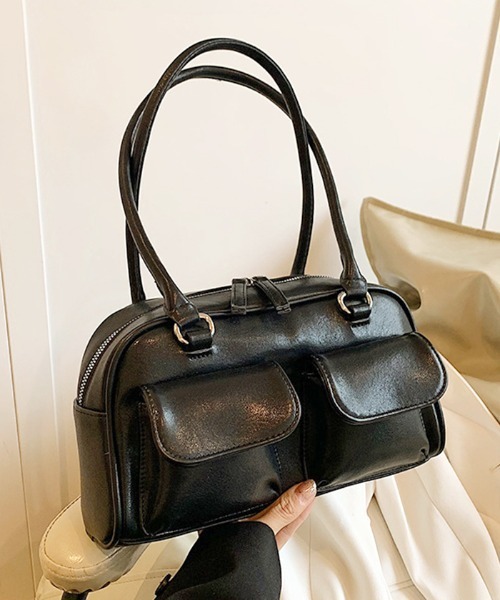 Futier land（フューティアランド）の「ダブルポケットハンドバッグ（ハンドバッグ・レディース・ブラウン/レッド/ブラック・FREE）」の10枚目の写真