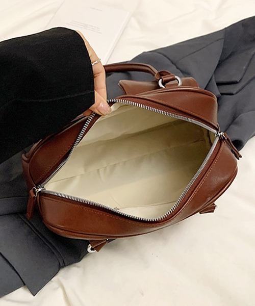 Futier land（フューティアランド）の「ダブルポケットハンドバッグ（ハンドバッグ・レディース・ブラウン/レッド/ブラック・FREE）」の21枚目の写真