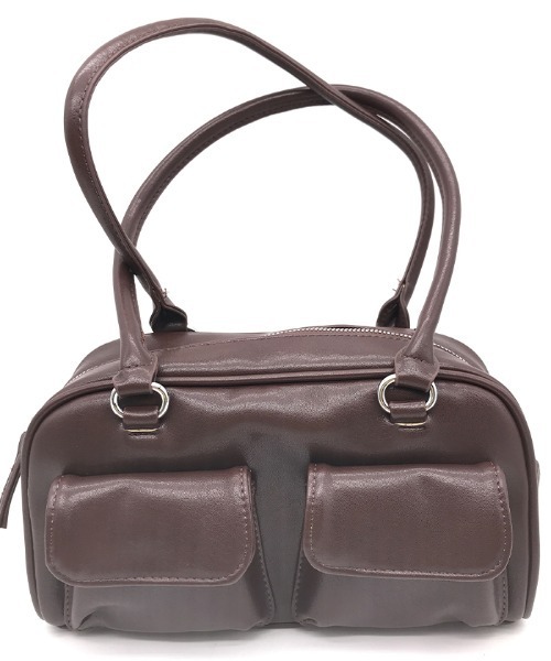 Futier land（フューティアランド）の「ダブルポケットハンドバッグ（ハンドバッグ・レディース・ブラウン/レッド/ブラック・FREE）」の16枚目の写真