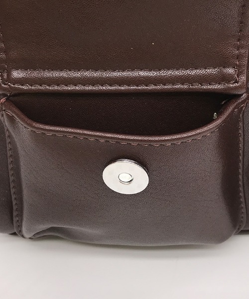 Futier land（フューティアランド）の「ダブルポケットハンドバッグ（ハンドバッグ・レディース・ブラウン/レッド/ブラック・FREE）」の14枚目の写真