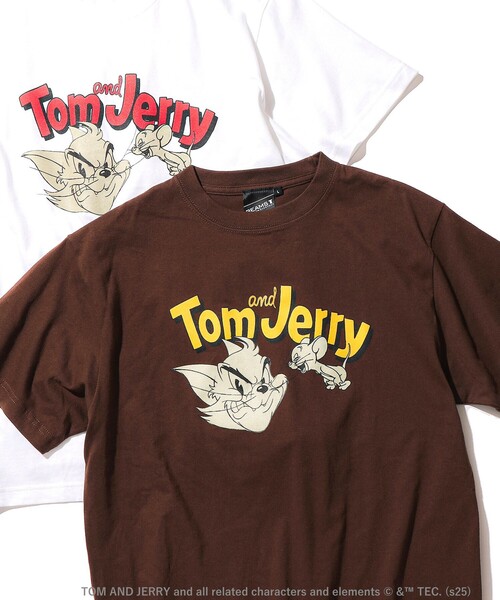 BEAMS T / TOM and JERRY Print T-Shirt（Tシャツ/カットソー