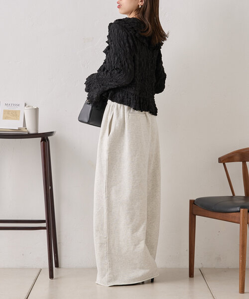 セール】フリルデザインフロントリボンブラウス（シャツ/ブラウス