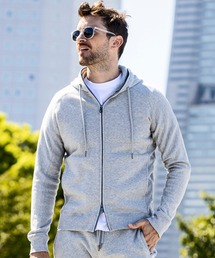 1PIU1UGUALE3 RELAX(ウノピゥウノウグァーレトレ リラックス)テープロゴ サイドロゴ ジップフーディー ジップパーカー