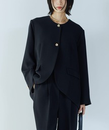 URBAN RESEARCH ROSSO WOMEN | CHIGNON　ラウンドヘムジャケット(ノーカラージャケット)