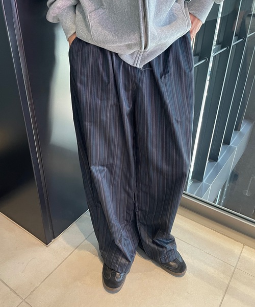 B.R.U（ブル）の「マルチストライプワイドリラックスパンツ（その他パンツ・メンズ・ネイビー/チャコールグレー・FREE）」の19枚目の写真