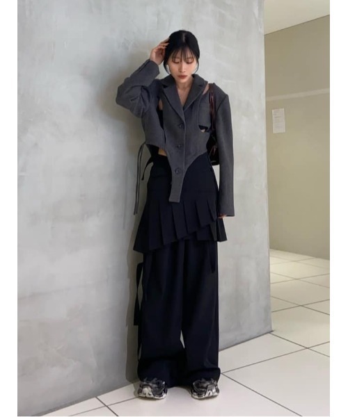 sly ランダムヘム プリーツ ショートスカート セール】RANDOM HEM PLEATS S/SK ランダムヘム プリーツ