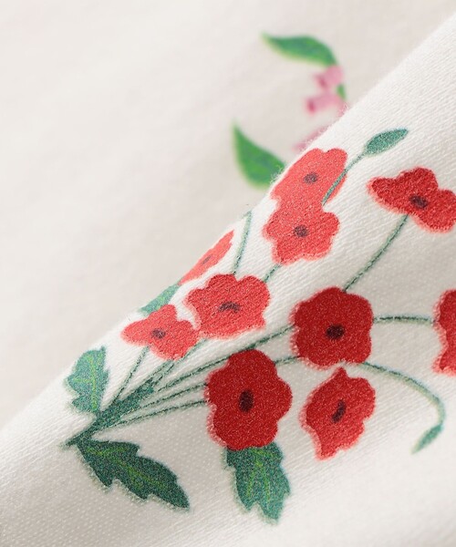 SHIPS（シップス）の「SHIPS KIDS:80～90cm / フラワー ブック 長袖 TEE（Tシャツ/カットソー・キッズ・オフホワイト/ライトピンク・90/80）」の8枚目の写真