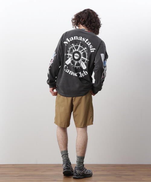 MANASTASH(マナスタッシュ)の「MANASTASH/マナスタッシュ/PUMICE L/S TEE MCC(Tシャツ/カットソー・メンズ・レッド/ホワイト/ブラック・M/S/XL/L)」の10枚目の写真