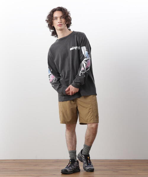 MANASTASH(マナスタッシュ)の「MANASTASH/マナスタッシュ/PUMICE L/S TEE MCC(Tシャツ/カットソー・メンズ・レッド/ホワイト/ブラック・M/S/XL/L)」の11枚目の写真