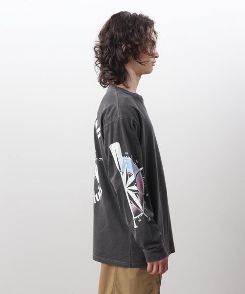 MANASTASH(マナスタッシュ)の「MANASTASH/マナスタッシュ/PUMICE L/S TEE MCC(Tシャツ/カットソー・メンズ・レッド/ホワイト/ブラック・M/S/XL/L)」の12枚目の写真