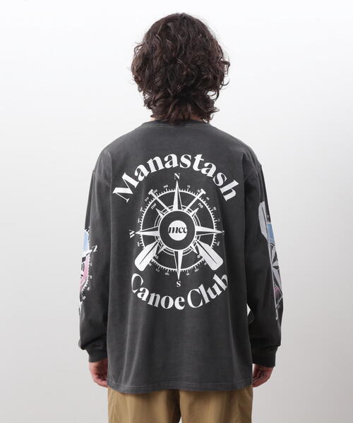 MANASTASH(マナスタッシュ)の「MANASTASH/マナスタッシュ/PUMICE L/S TEE MCC(Tシャツ/カットソー・メンズ・レッド/ホワイト/ブラック・M/S/XL/L)」の13枚目の写真