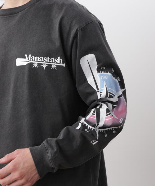 MANASTASH(マナスタッシュ)の「MANASTASH/マナスタッシュ/PUMICE L/S TEE MCC(Tシャツ/カットソー・メンズ・レッド/ホワイト/ブラック・M/S/XL/L)」の15枚目の写真