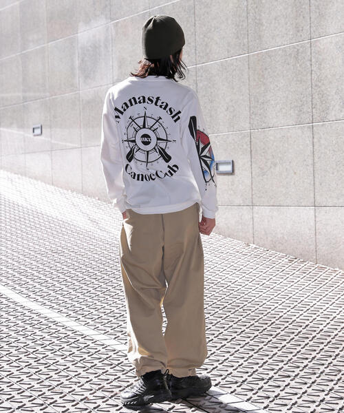 MANASTASH(マナスタッシュ)の「MANASTASH/マナスタッシュ/PUMICE L/S TEE MCC(Tシャツ/カットソー・メンズ・レッド/ホワイト/ブラック・M/S/XL/L)」の22枚目の写真