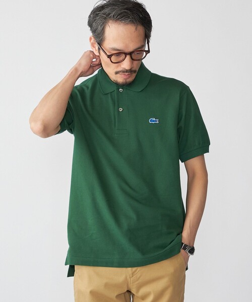 LACOSTE（ラコステ）の「【SHIPS別注】LACOSTE: ドロップテイル ポロシャツ（ポロシャツ・メンズ・ネイビー/ホワイト/グリーン/ブラック/ワイン・2/3/4/5/6）」の13枚目の写真