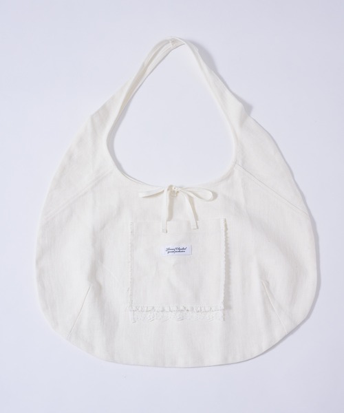 GIUNON（ジウノン）の「double lace round tote / ダブルレースラウンドトート（トートバッグ・レディース・ホワイト・FREE）」の15枚目の写真