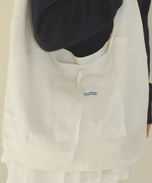 GIUNON（ジウノン）の「double lace round tote / ダブルレースラウンドトート（トートバッグ・レディース・ホワイト・FREE）」の12枚目の写真