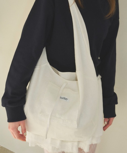 GIUNON（ジウノン）の「double lace round tote / ダブルレースラウンドトート（トートバッグ・レディース・ホワイト・FREE）」の13枚目の写真