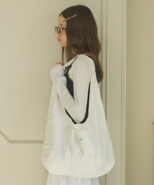 GIUNON（ジウノン）の「double lace round tote / ダブルレースラウンドトート（トートバッグ・レディース・ホワイト・FREE）」の14枚目の写真