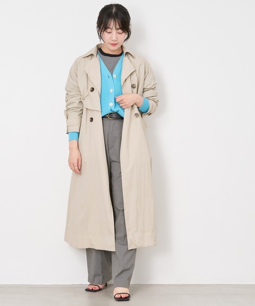 MICA&DEAL（マイカ＆ディール）の「レイヤートレンチコート（トレンチコート・レディース・ライトベージュ/チャコールグレー/ベージュ・FREE）」の21枚目の写真