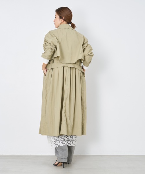 MICA&DEAL（マイカ＆ディール）の「レイヤートレンチコート（トレンチコート・レディース・ライトベージュ/チャコールグレー/ベージュ・FREE）」の18枚目の写真