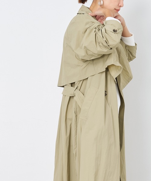 MICA&DEAL（マイカ＆ディール）の「レイヤートレンチコート（トレンチコート・レディース・ライトベージュ/チャコールグレー/ベージュ・FREE）」の19枚目の写真