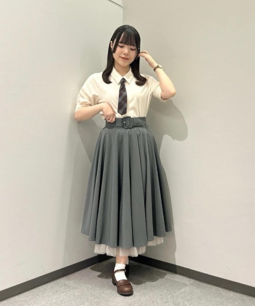 大人気リピート生産決定！】パニエサーキュラースカート【新色