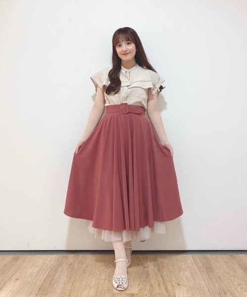 【限定価格‼️】パニエサーキュラースカート/an another angelus 新色登場】【接触冷感】パニエサーキュラースカート/an another