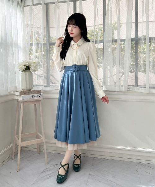 大人気リピート生産決定！】パニエサーキュラースカート【新色追加/3色