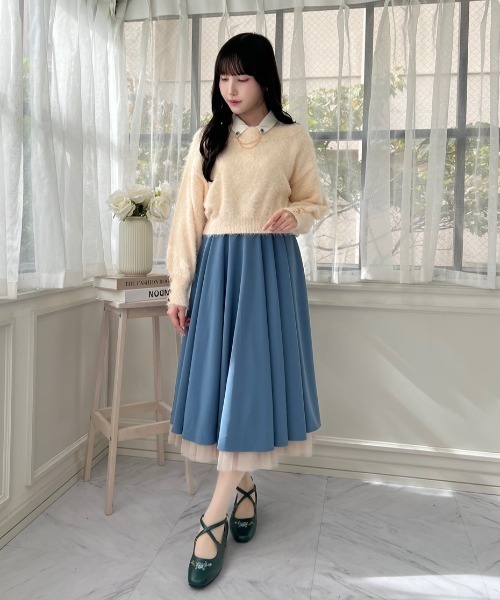 大人気リピート生産決定！】パニエサーキュラースカート【新色追加/3色