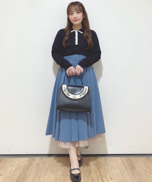 大人気リピート生産決定！】パニエサーキュラースカート【新色追加/3色