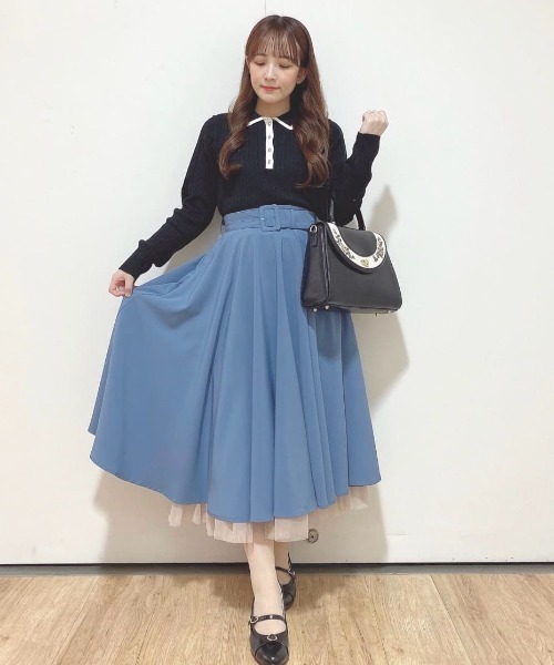 大人気リピート生産決定！】パニエサーキュラースカート【新色追加/3色