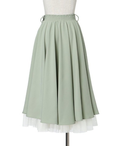 an another angelus(アンアナザーアンジェラス)の「【大人気リピート生産決定!】パニエサーキュラースカート【新色追加/3色展開】(スカート・レディース・ブルー/ライトグリーン/ブラック/ライトピンク/ライトグレー/ピンク/ミント/ネイビー・FREE)」の15枚目の写真