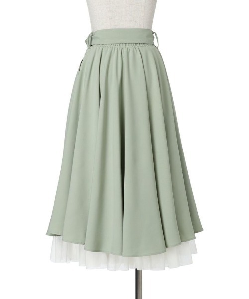 an another angelus(アンアナザーアンジェラス)の「【大人気リピート生産決定!】パニエサーキュラースカート【新色追加/3色展開】(スカート・レディース・ブルー/ライトグリーン/ブラック/ライトピンク/ライトグレー/ピンク/ミント/ネイビー・FREE)」の10枚目の写真